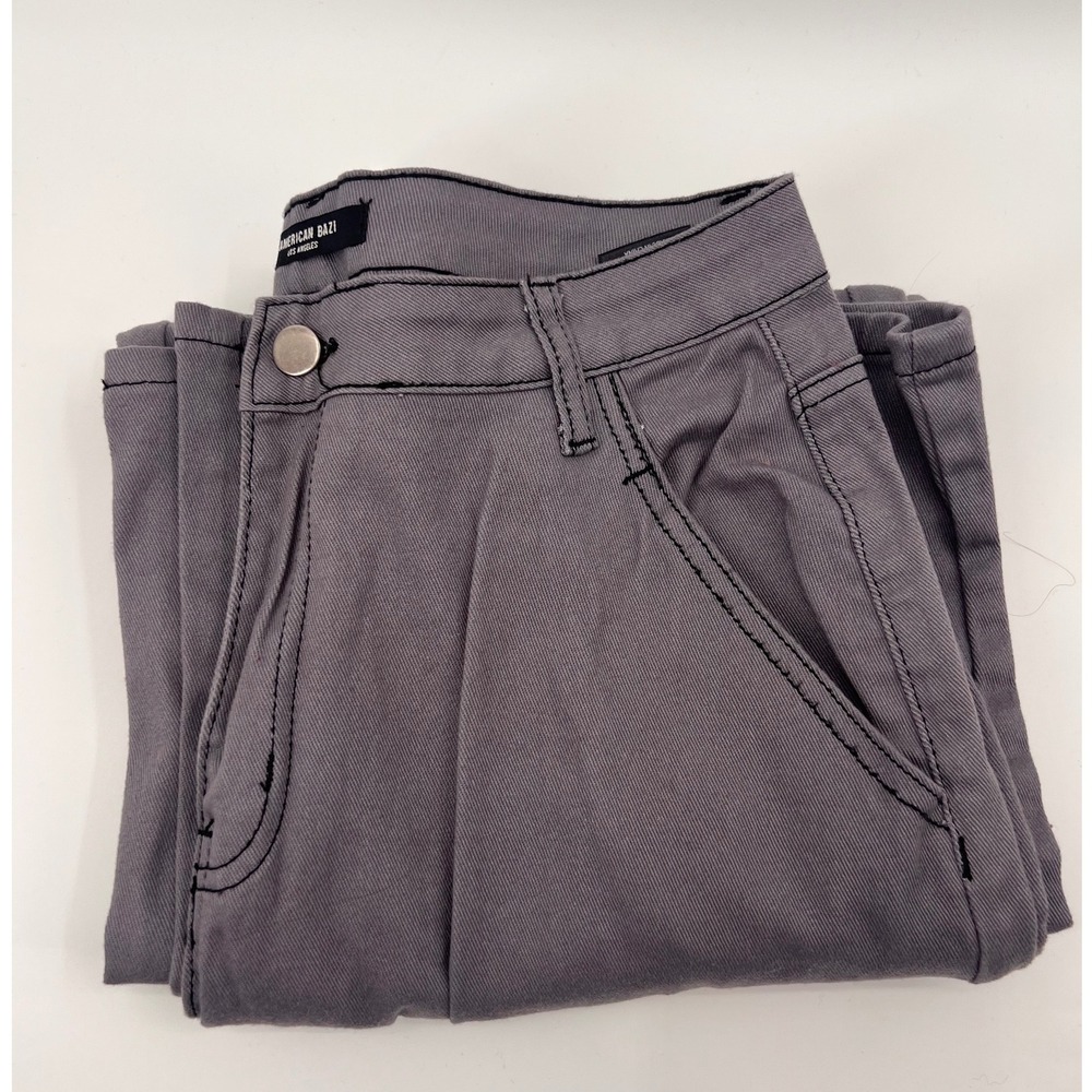 AMERICAN BAZI Women Gray Cargo Pants Style RJH20622 Cotton Spandex  Size 30x28‎